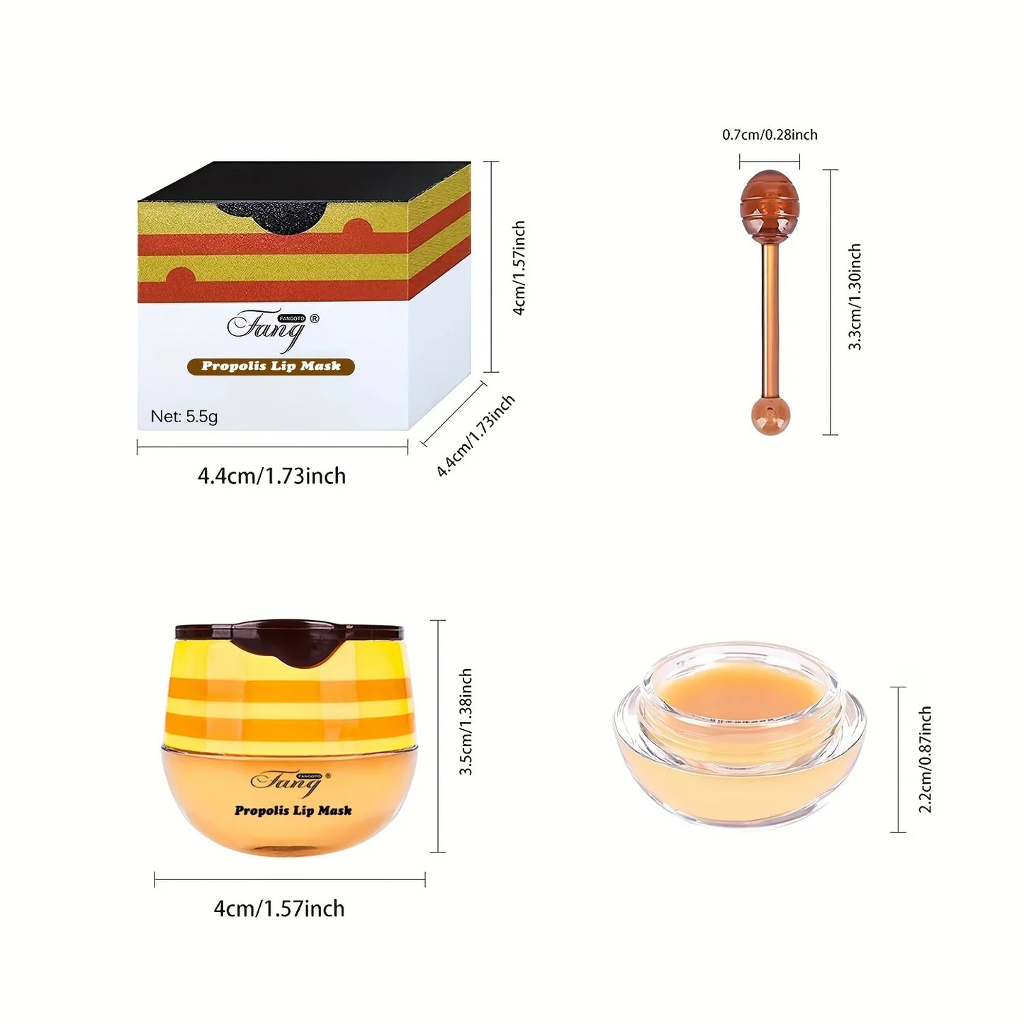 Pack of 2 moisturizing lip balms, prevention against dry lips.